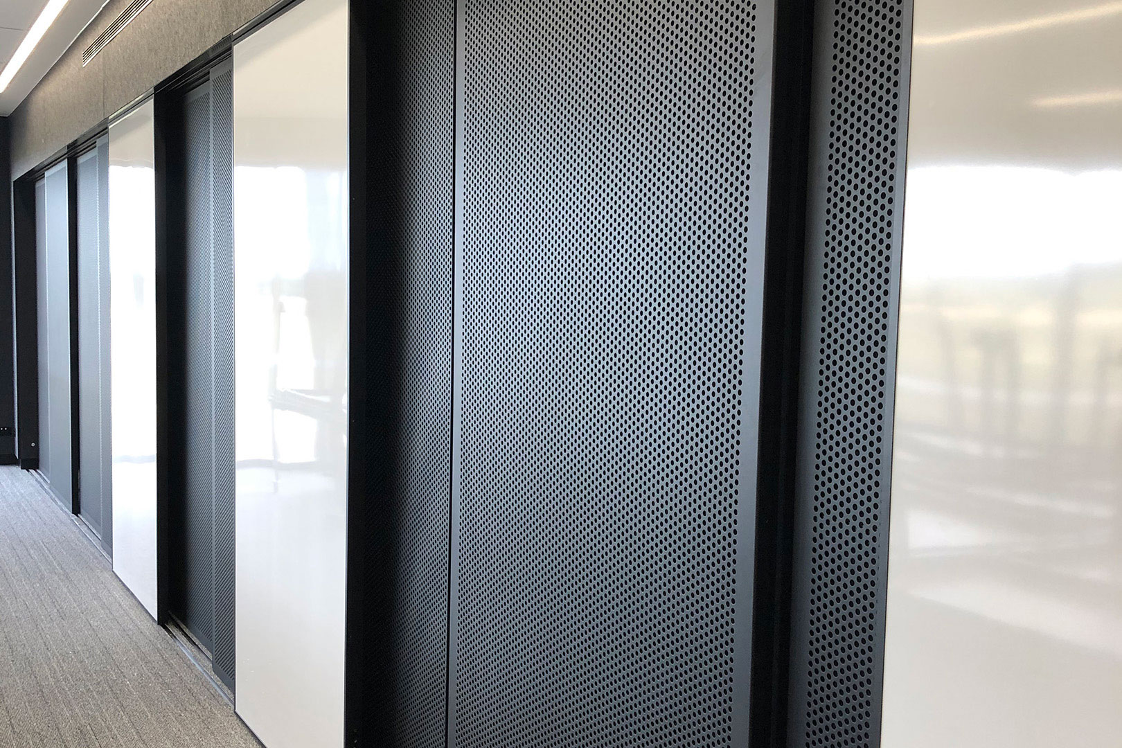 privacy sliding screen at a school