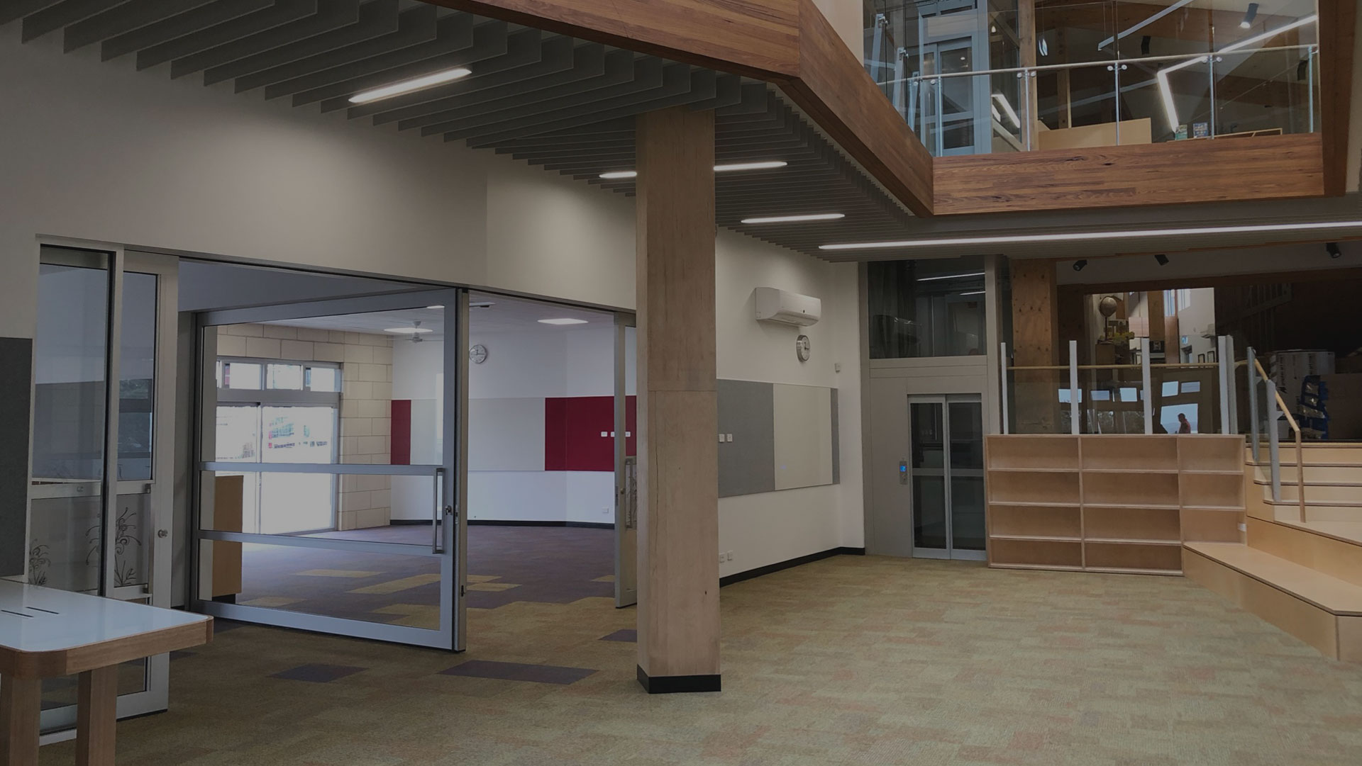 glazed acoustic sliding door