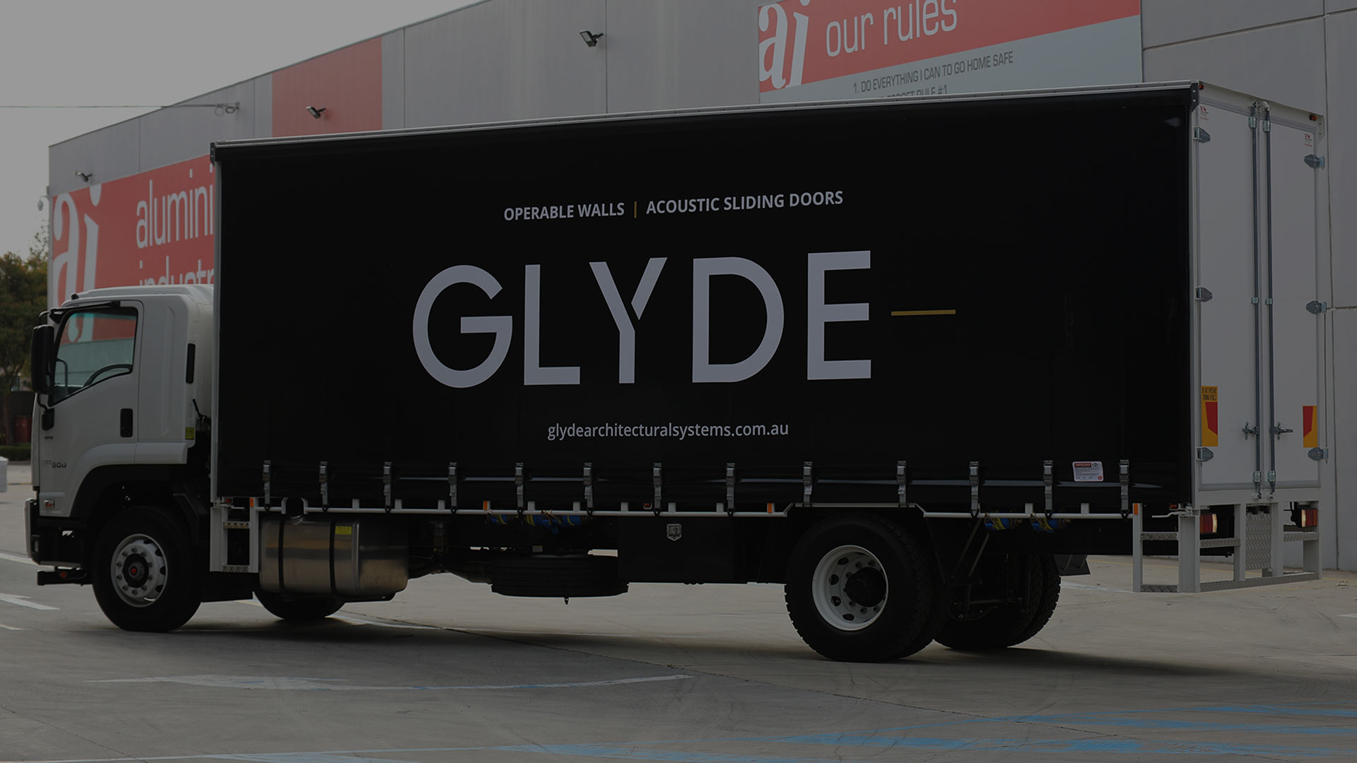 GLYDE delivery truck