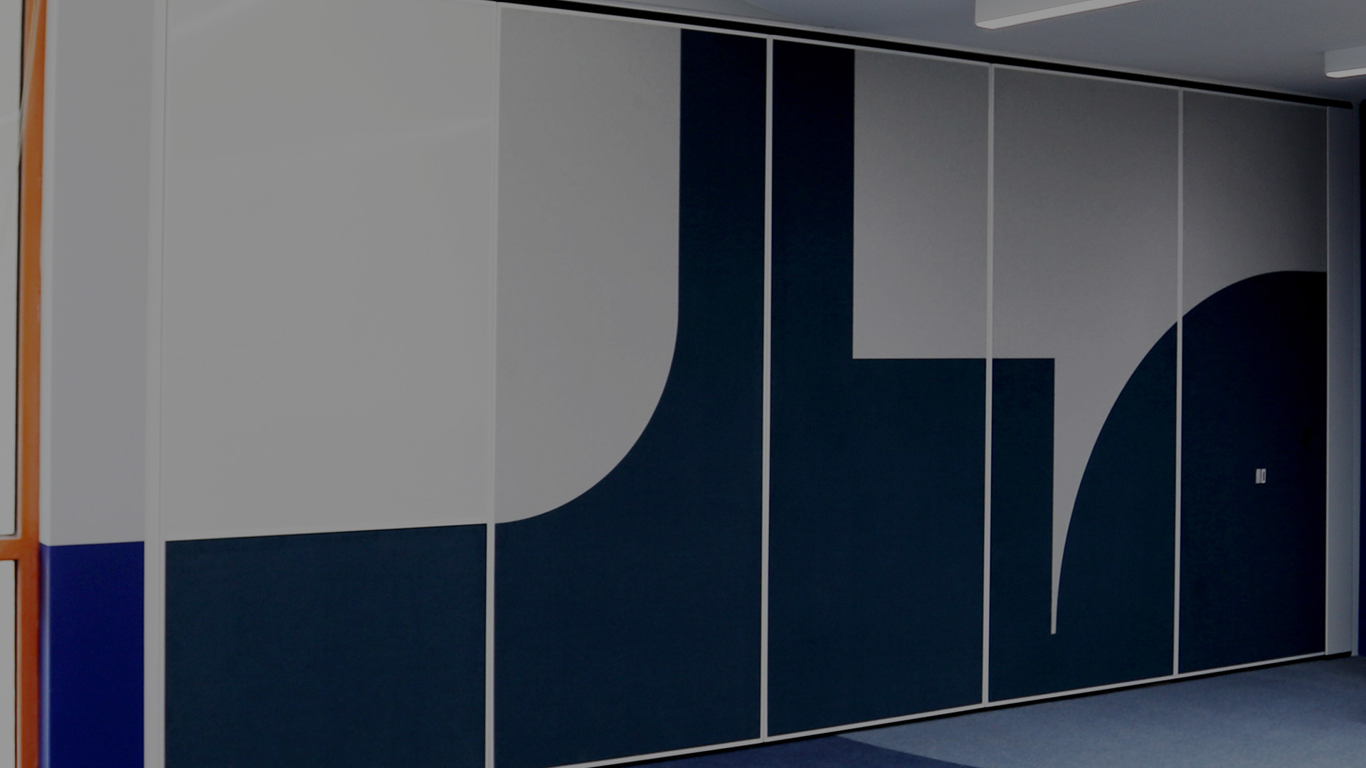 solid movable wall system