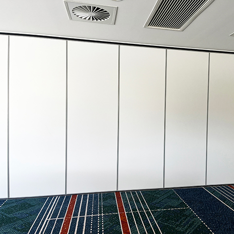 solid acoustic operable wall panels