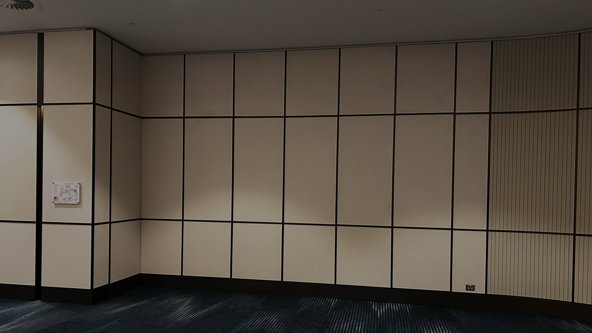 Acoustic operable wall for RSL in New South Wales