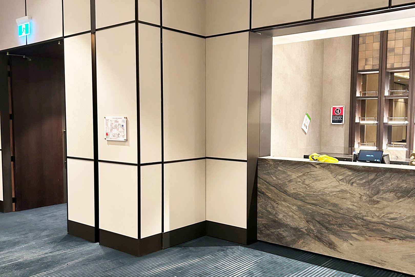 Solid acoustic operable wall installed in RSL in NSW